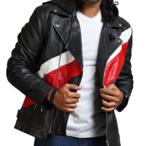 13 Reasons Why Zach Dempsey Striped Hooded Jacket