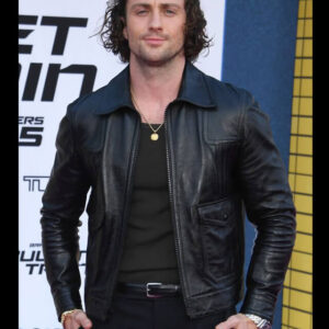 Aaron Taylor Johnson Leather Jacket