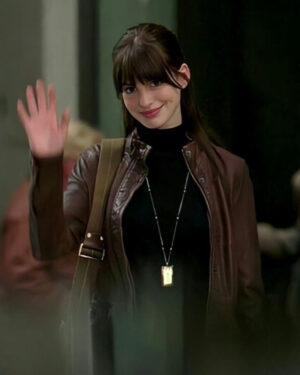 The Devil Wears Prada Anne Hathaway Leather Jacket