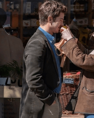 We Live in Time Andrew Garfield Suede Coat