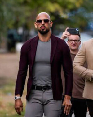 Top G Andrew Tate Maroon Blazer