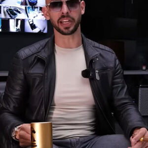 Andrew Tate Top G Black Leather Jacket