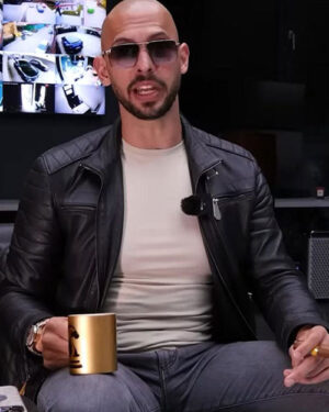 Andrew Tate Top G Black Leather Jacket