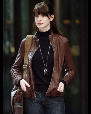 The Devil Wears Prada Anne Hathaway Leather Jacket