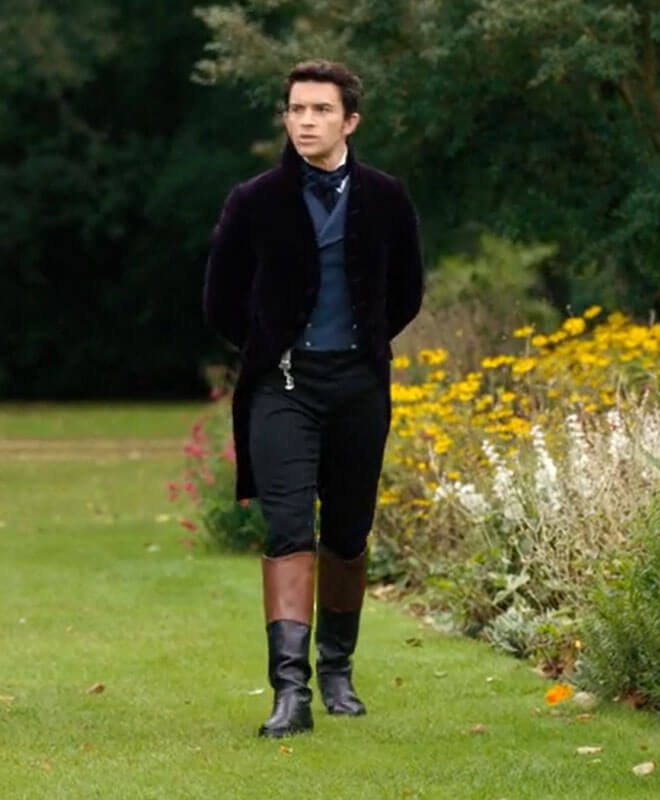 Anthony Bridgerton Purple Coat S02