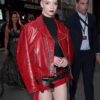 Anya Taylor-Joy Red Leather Jacket