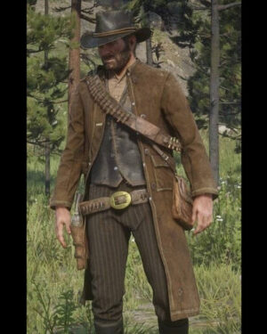 RDR 2 Arthur Morgan Brown Leather Coat
