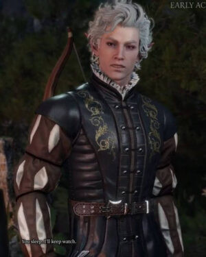 Baldurs Gate 3 Astarion Black BG3 Cosplay Jacket