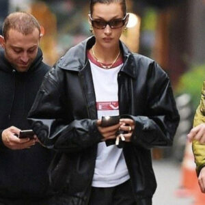 USA Bella Hadid Leather Jacket