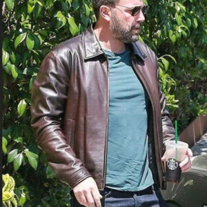 Ben Affleck Brown Leather Jacket
