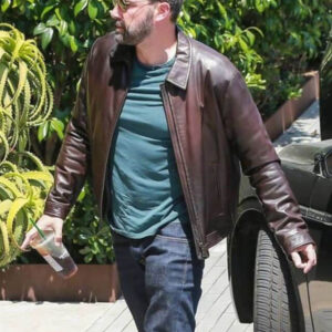 Ben Affleck Brown Leather Jacket