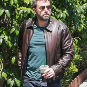 Ben Affleck Brown Leather Jacket