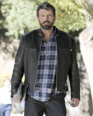 Ben Affleck Black Leather Jacket