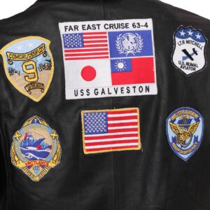 Mens Aviator Jacket Genuine Leather Bomber Jacket