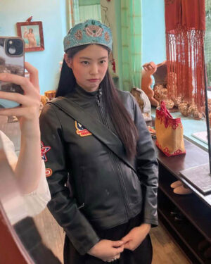 Blackpink Jennie Kim Black Leather Jacket