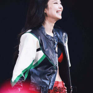 Blackpink Born Pink Jennie Cropped Leather Jacket