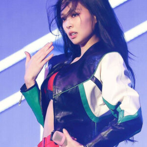 Blackpink Born Pink Jennie Cropped Leather Jacket