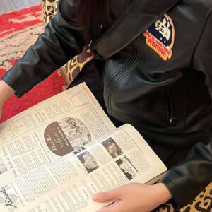 Blackpink Jennie Kim Black Leather Jacket