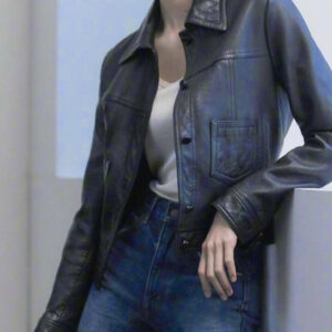 Blackpink Lisa Cropped Leather Jacket