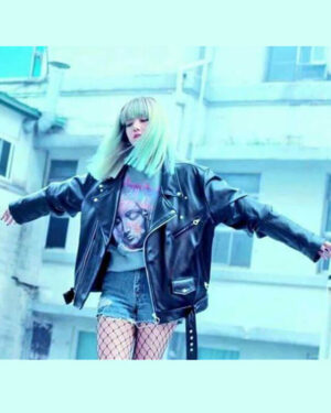 Blackpink Stay Lisa Biker Leather Jacket