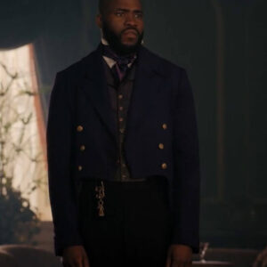 Bridgerton S02 Will Mondrich Blue Tailcoat