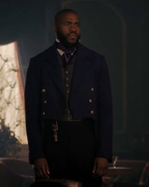 Bridgerton S02 Will Mondrich Blue Tailcoat