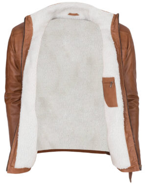 Men’s Brown Sheepskin Shearling Leather Jacket