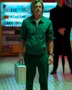 Bullet Train Brat Pitt Green Jacket