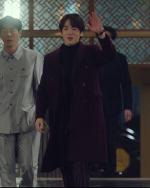 Crash Landing on You Kim Jung-Hyun Maroon Coat