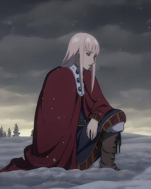 Vinland Saga Canute Red Shearling Cape