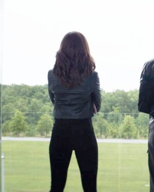 Captain America: Civil War Black Widow Leather Jacket