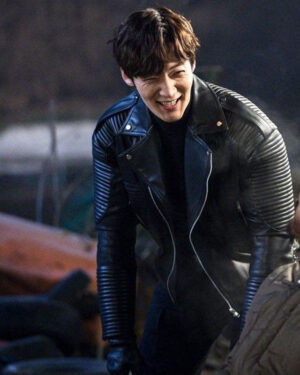 Choi Jin-Hyuk Rugal Black Leather Jacket