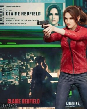 Resident Evil: Death Island Claire Redfield Leather Jacket