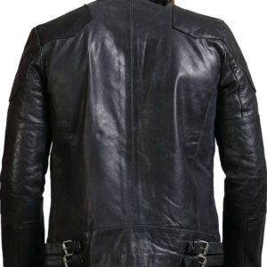 Men's Biker Black Leather Jacket