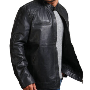 Black Classic Biker Leather Jacket