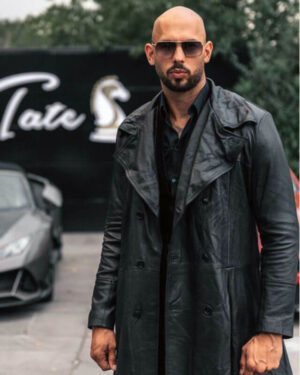 Cobra Andrew Tate Black Leather Coat