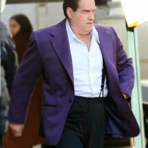 The Penguin Colin Farrell Purple Blazer