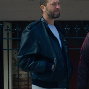 The Bear Richie Bomber Leather Jacket