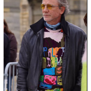 Daniel Craig Bomber Leather Jacket