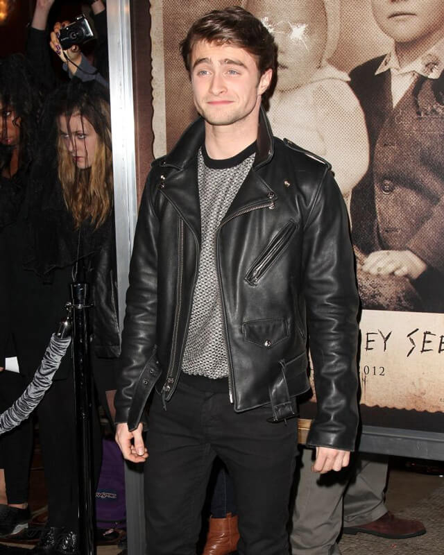 Daniel Radcliffe Biker Leather Jacket