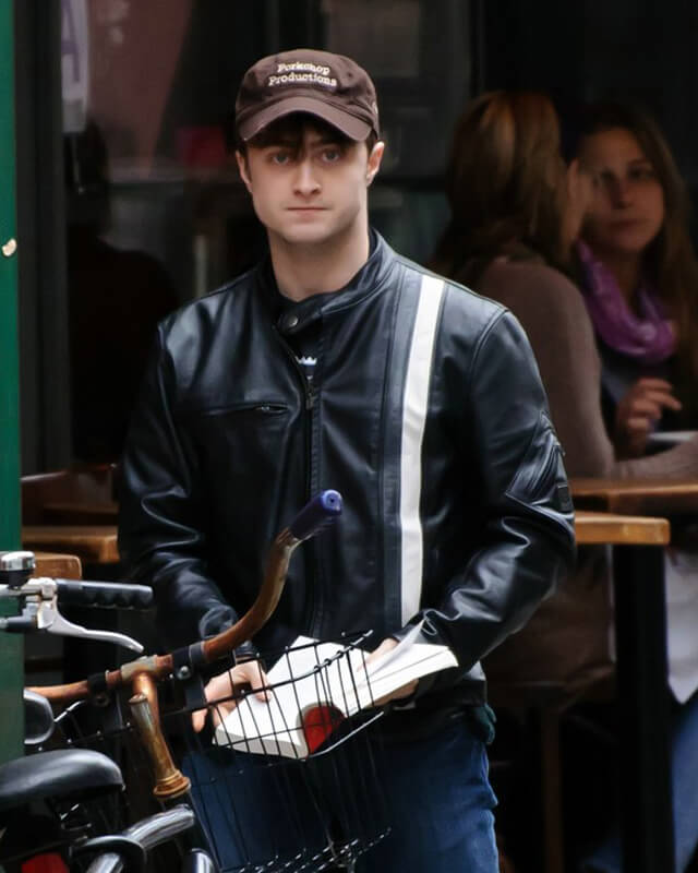 Daniel Radcliffe Black Leather Jacket