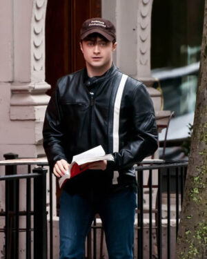 Daniel Radcliffe Black Leather Jacket