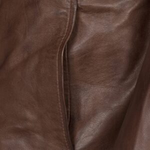 Men's Dark Brown Shearling Leather Coat