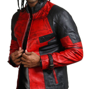 Black and Red Leather Jacket