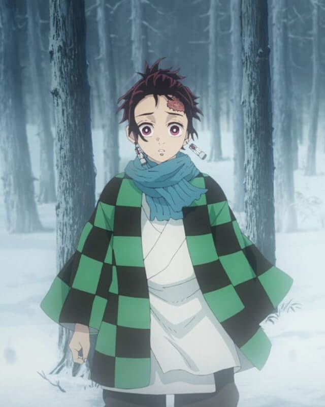 Tanjiro Kamado Demon Slayer Checkered Coat