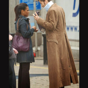 Dr. Who Tenth Doctor Brown Suede Coat