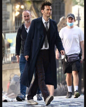 Dr. Who Tenth Doctor Blue Trench Coat