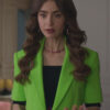 Emily In Paris Lime Cropped Jacket
