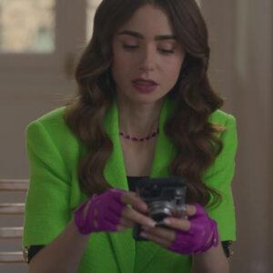 Emily In Paris Lime Cropped Jacket