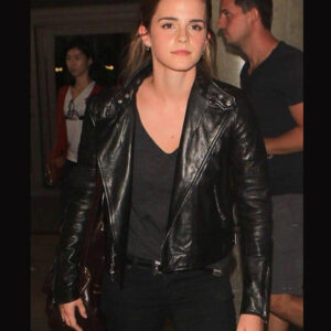 Emma Watson Biker Leather Jacket